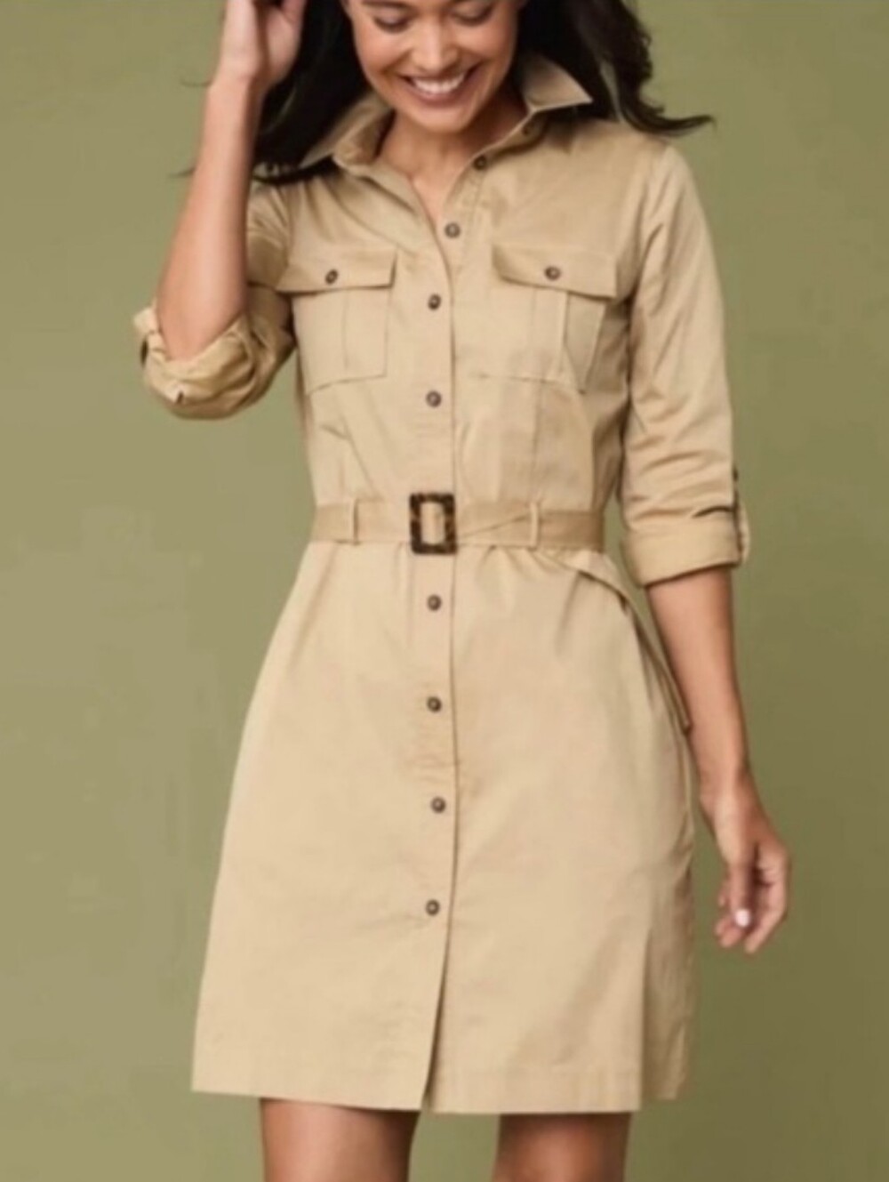 Untuckit Kaia Safari Shirt Dress